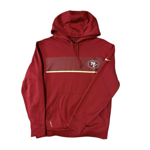 Nike Men's XL San Francisco‎ 49ers Therma Dri-Fit Performance Hoody NFL Fleece - Picture 1 of 10